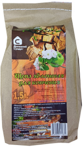 Щепа для копчения "Домашний сундук" Яблоневая 1,5л.