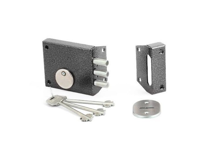 Замок накладной ЗЕНИТ ЗН4-1 серебро /2653