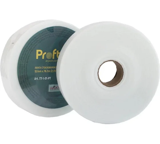 Лента стекловолок.- флизелиновая LUCKY  52мм*76,2м, ТТ-1-01-РТ, TISSUE TAPE-60G/M2/0209/0079