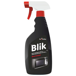 Средство д/чистки газовых плит и микроволн. печей "BLIK" 500мл+ АНТИЖИР (триггер)/1304