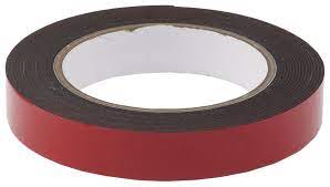 Лента клейкая на вспененной основе двухсторонняя черная 19мм*5м MATRIX 89084