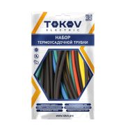 Набор трубок термоусад. 6/3 100мм 21шт (7 цветов по 3шт) TOKOV/1747173