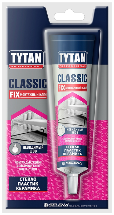 Клей монтажный TYTAN CLASSIC FIX 100мл прозрачный/3315/0441
