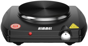 Плита электрическая HIMMEL SG-1110, 1 конф., 1000Вт, черный