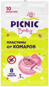 Пластины от комаров Picnic Baby10шт Ромашка