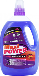 Maxi Power Гель для стирки темного белья 3300мл DARK&BLACK