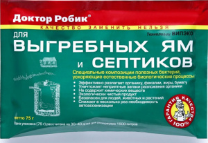 Средство для выгребных ям и септиков "Доктор Робик" 75гр 