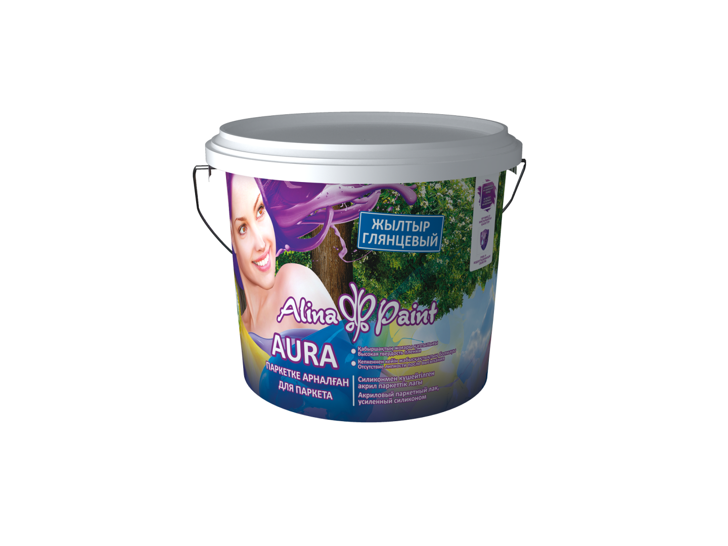 Лак акриловый, Alina Paint AURA 1кг(матовый,на водной основе)