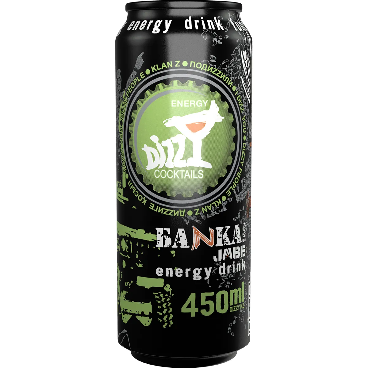 Напиток энергетический DIZZY ENERGY JABE безалкогольный 0,45 л ж/б/21850