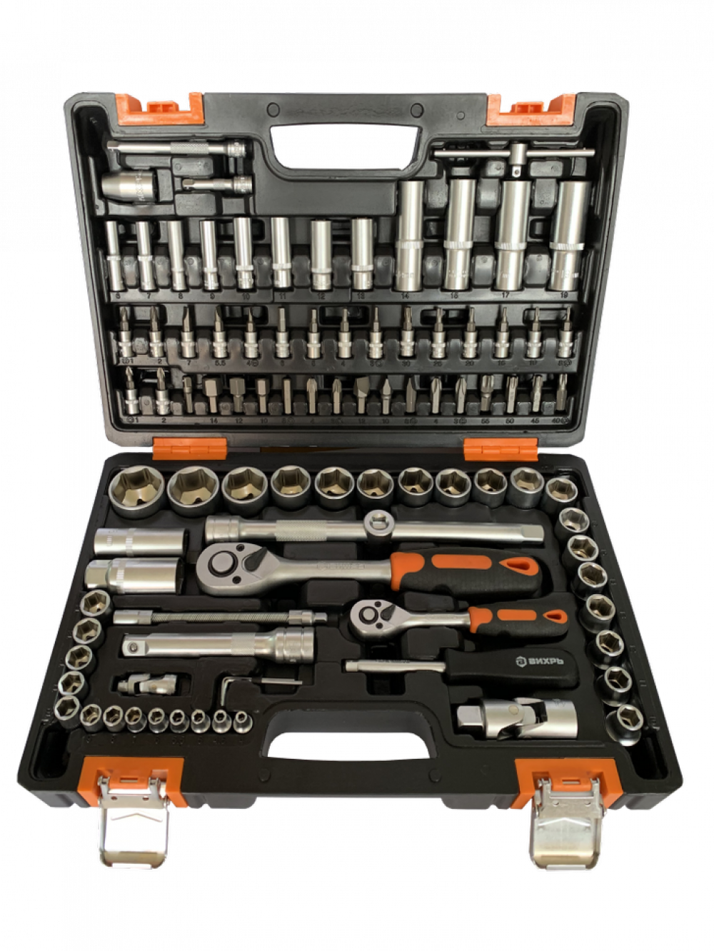 Уровень алюминиевый усиленный 800мм 3 глазка (1 зеркальный) 2-х комп. рукоятки Вихрь /4/11