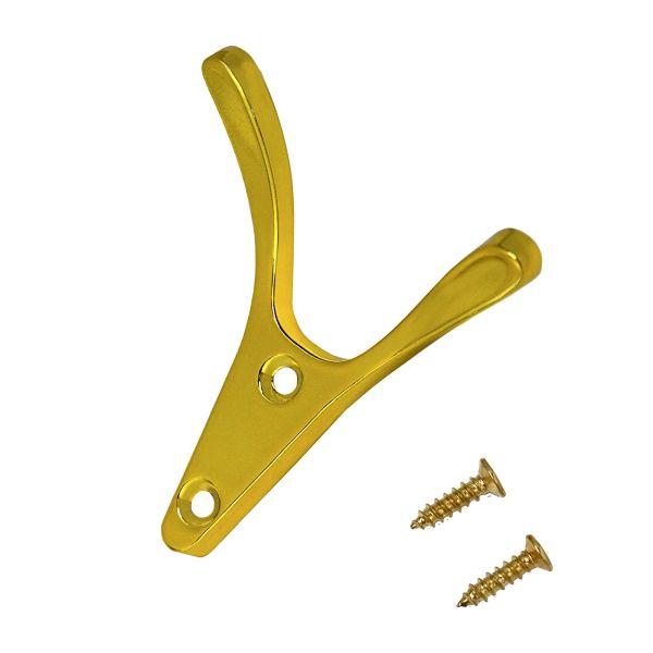 Крючок-вешалка 1011 GP золото европакет 2шт/15798