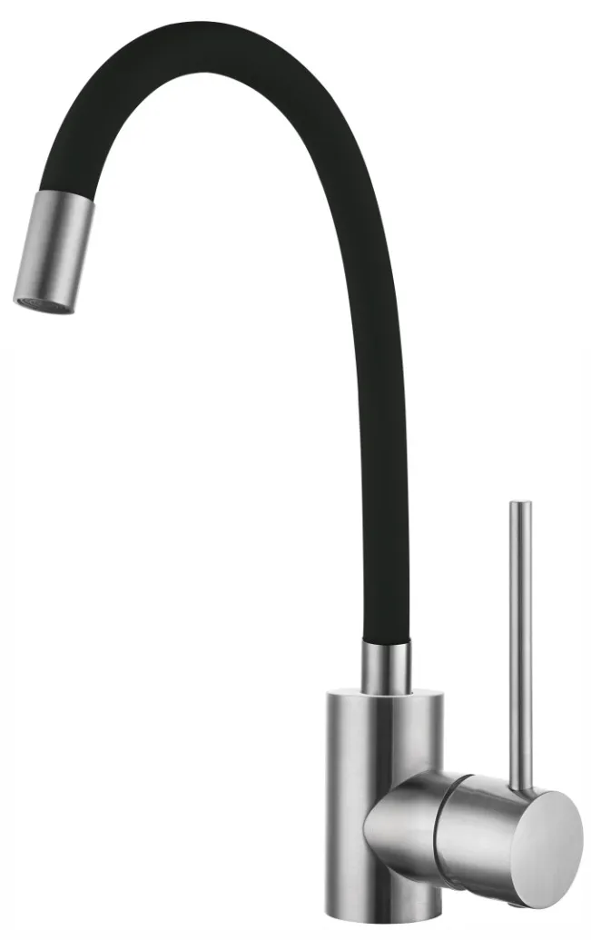 Смеситель DA 3-4-DD DAIVA гибкий черный allback/7582