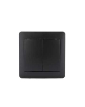 Выключатель 2кл о/у 10А черный 8007-02 KANSO TEKLED Electric/303-03082