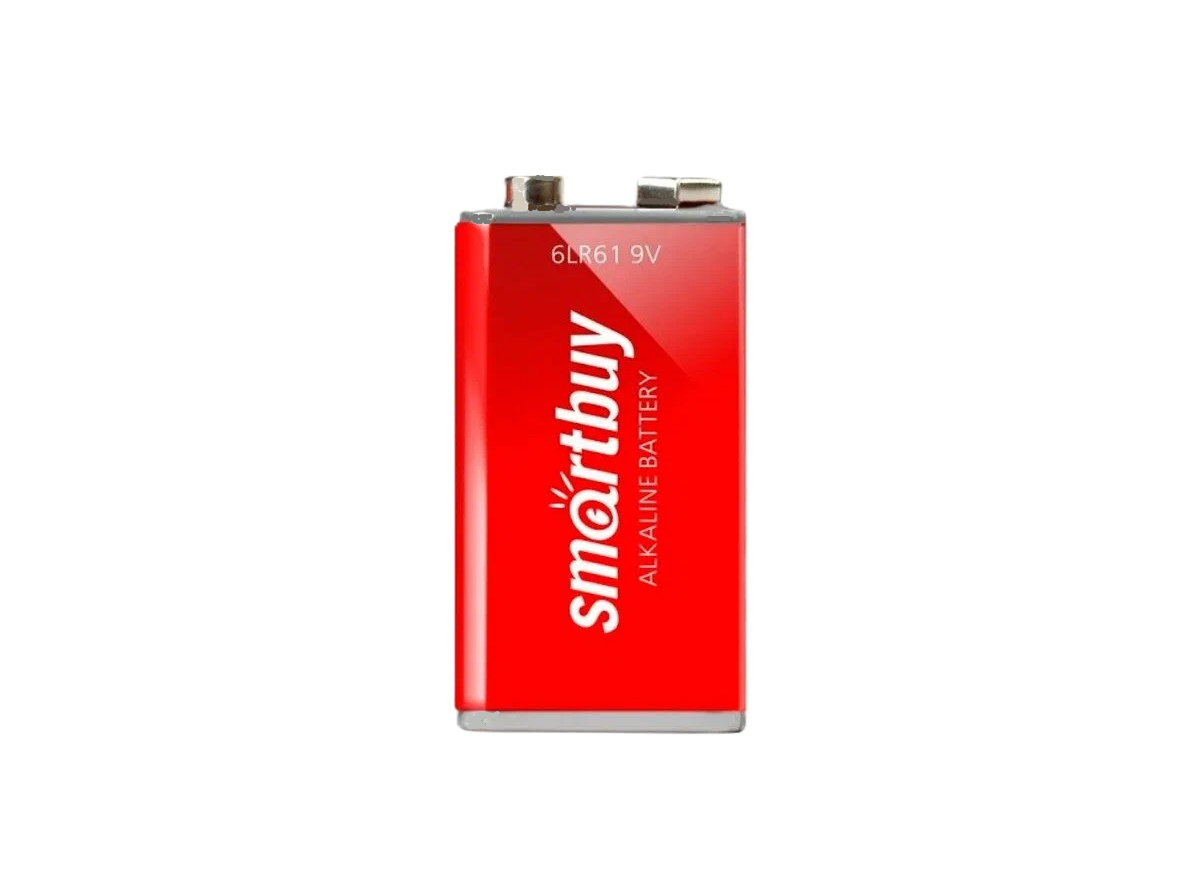 Батарейка алкалиновая Крона Smartbuy 6LR61/1B (12/240)  (SBBA-9V01B)/2444
