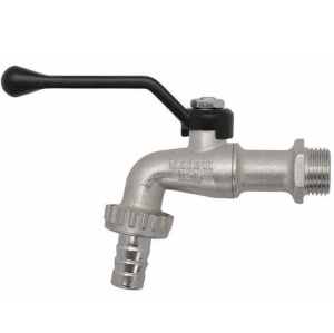 ПНД Кран шаровой 20 мм (3/4") наруж. резьба ручка черная Китай