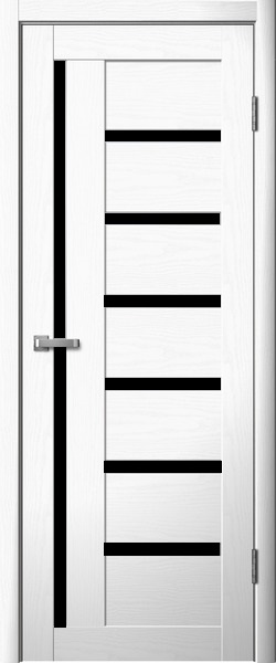 217 Полотно дверное 800*2000 ПВХ Макиато ЧЕРНОЕ СТЕКЛО/217-800М