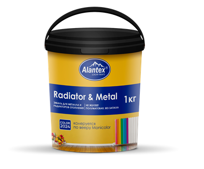 Эмаль для металла и радиаторов отопления Alantex 1кг /83109