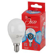 Лампа LED ЭРА Р45-10W-840-E14 ECO 1977 3600