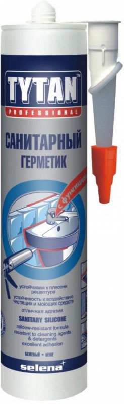 Силикон TYTAN санитарный (280/310мл) бесцветный КНР /3577/2308/0061