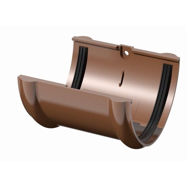 ТН соединитель желоба (коричневый)