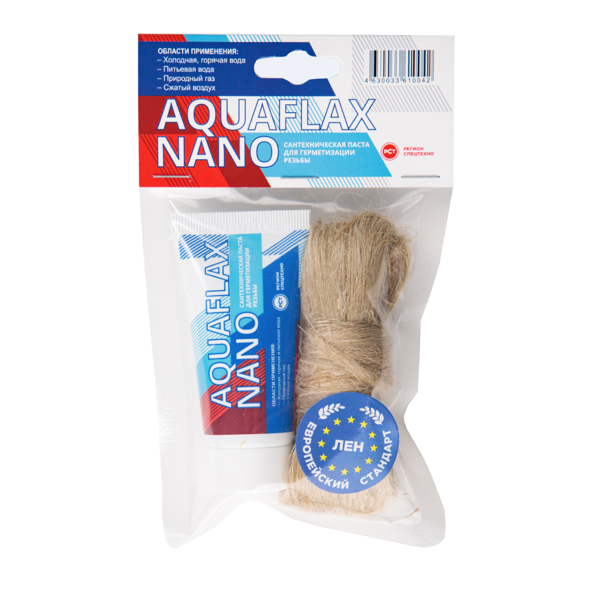 Набор паста+лен  AQUAFLAX NANO 80г + 20г/15048