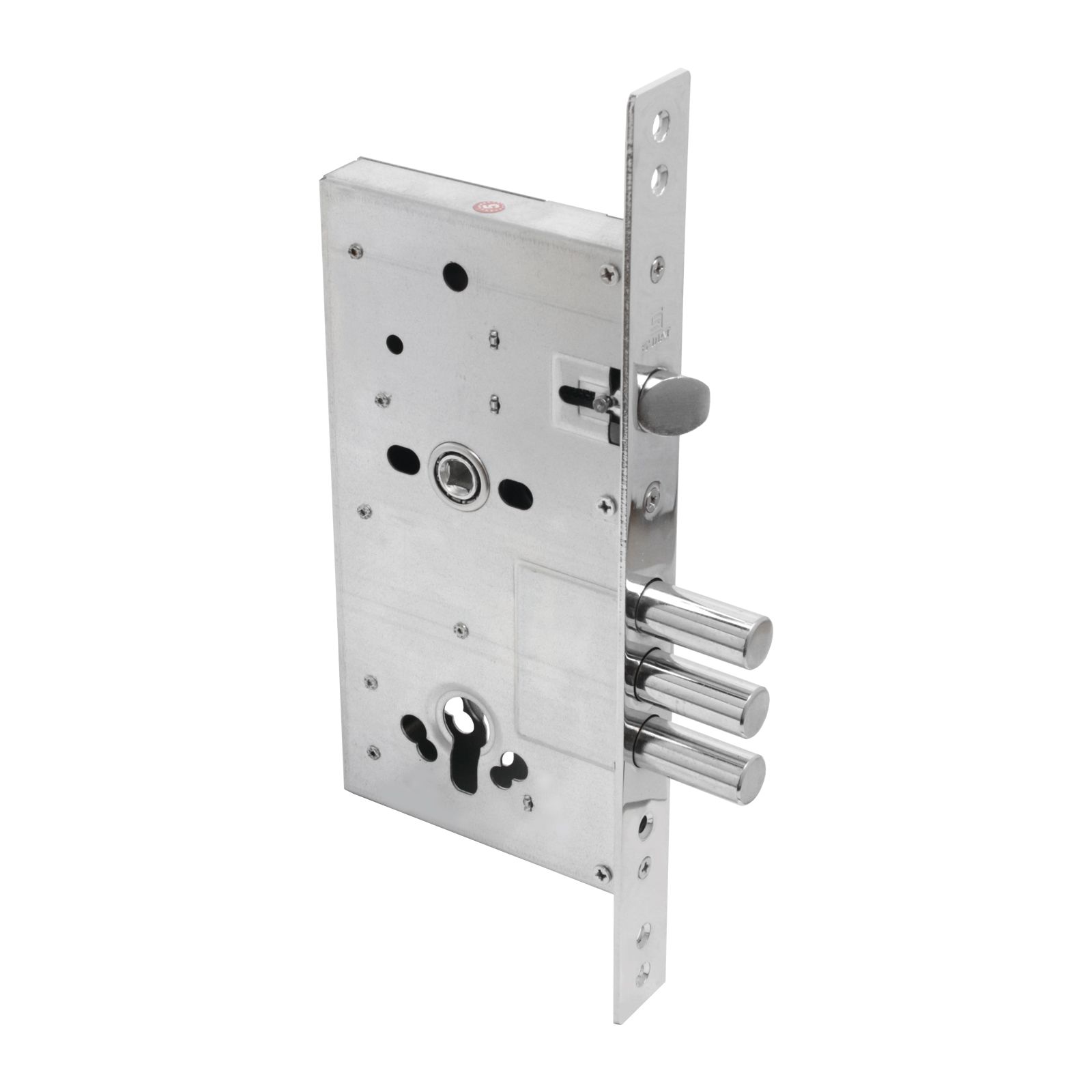 Замок врезной БУЛАТ ЗВ9-8.60.85.3(16).08 сувальдный хром б/о б/накл.5 ключей /14933