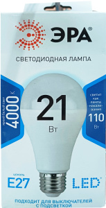 Лампа светодиодная ЭРА LED А65-21W-840-Е27 (тепл.)/2614