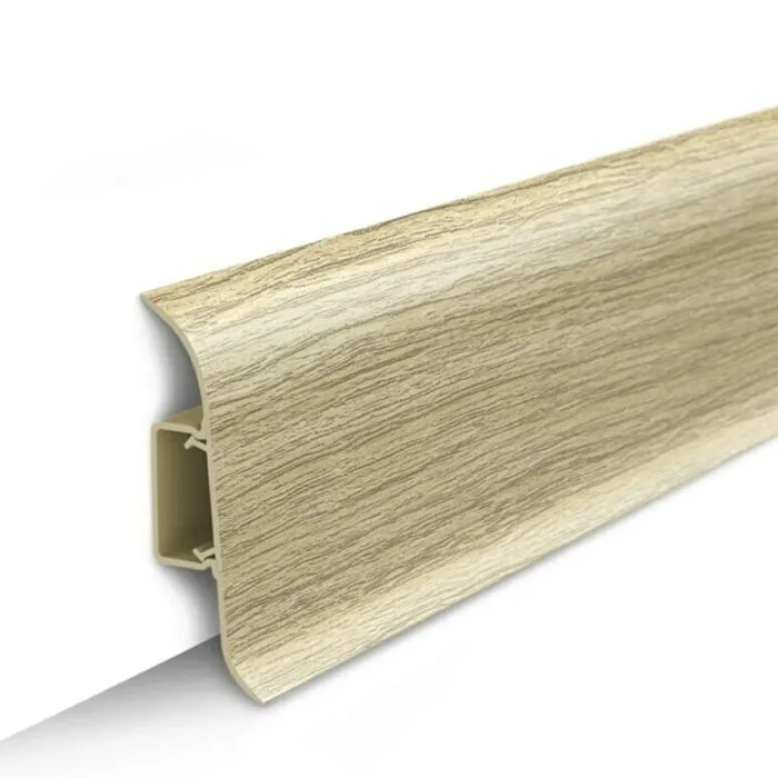 Плинтус напольный с центр.планкой 55мм 2,2м Идеал Классик 213 Дуб северный /4187