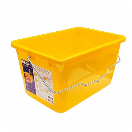 Ведро строительное прямоугольное 8л АКОР/7854