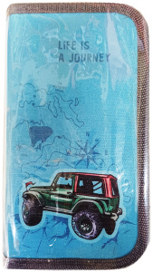 Пенал BRAUBERG, 2 отделения, полиэстер, 19*11 см 270897