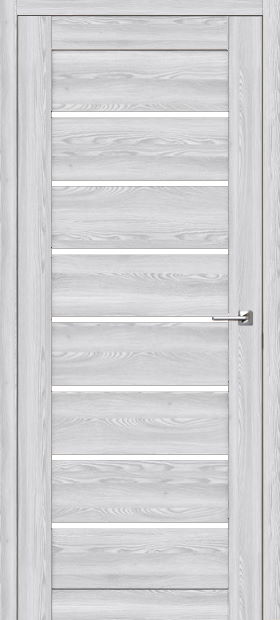 ДЦ 700 ПВХ Альфа Ривьера Айс (экошпон) (21х8) Черное стекло 125-270