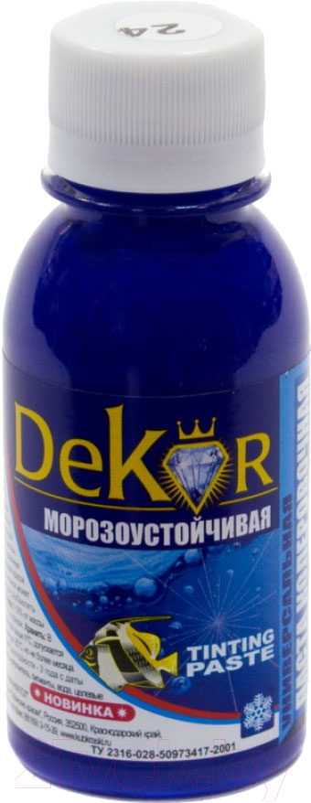 Паста колер DEKOR №24 ирис 100гр