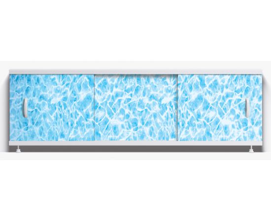 Экран под ванну STELLA Light Комфорт Мрамор синий 1,7 м