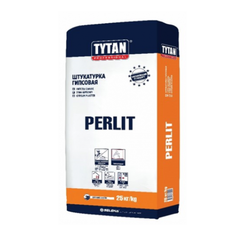 Штукатурка TYTAN PERLIT 25 кг гипсовая для р/м нанесения /1670