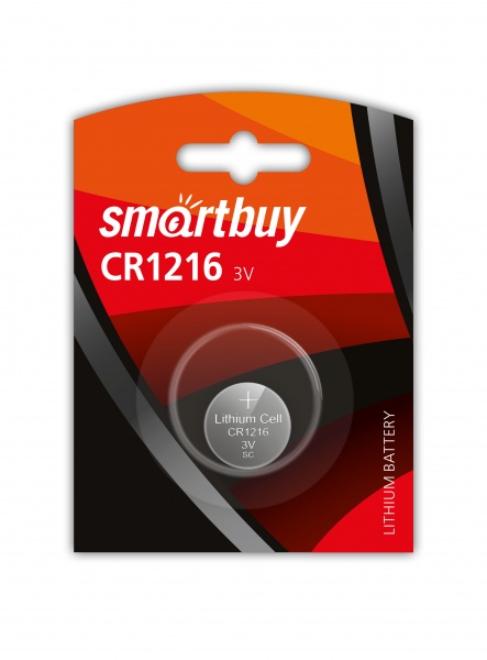 Литиевый элемент питания Smartbuy CR1216 SBBL-1216-1B/3441