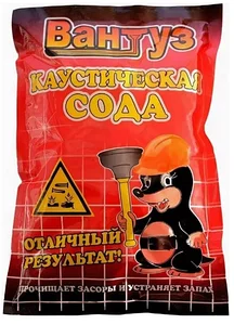 Сода каустическая Вантуз 500гр/1287