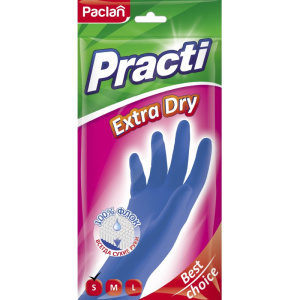 Paclan Practi перчатки Extra Dry синие L