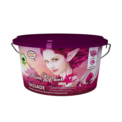 Краска водоэмульсионная Alina Paint Fassade 12 кг (фасадная, база С) /4191