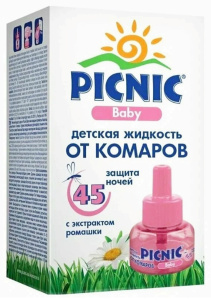 Фумигатор PICNIC Baby +жид. от комаров 45 ночей 