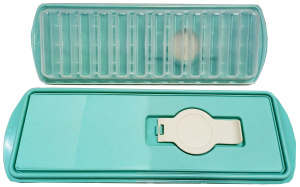 Форма для льда ПАЛОЧКИ с крышкой и клапаном аквамарин/М1253