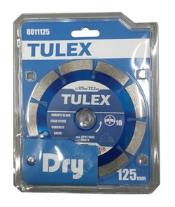 Диск алмазный отрезной TULEX 8011125 125*22,2 универсальный сегментный
