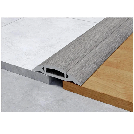 Порог с монтажным каналом 36мм 1,6м Идеал 210 Дуб пепельный/4322