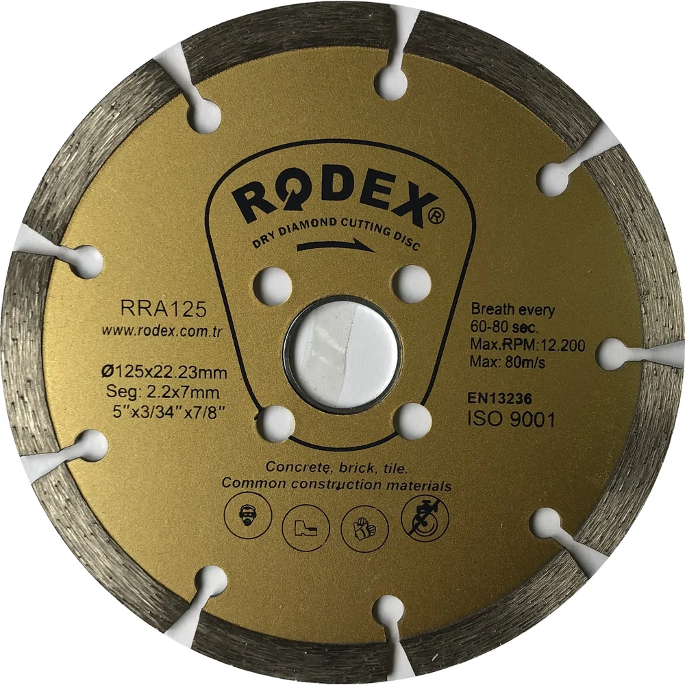Диск алмазный отрезной RODEX 125*2,0*22,2 мм /RRS125