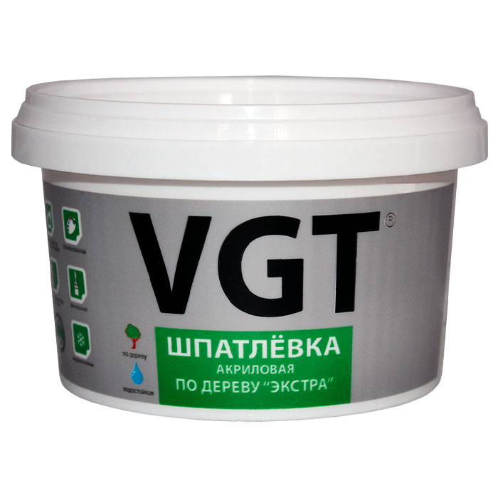Шпатлевка VGT ЭКСТРА акриловая по дереву 1 кг сосна /4160