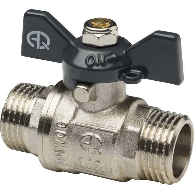 Кран шаровой 15мм (1/2") нар./нар. бабочка /02336/3660 Аqualink/STI