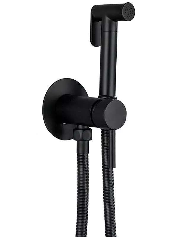 Смеситель HAIBA HB5511-7 с гигиеническим душем черный/232840