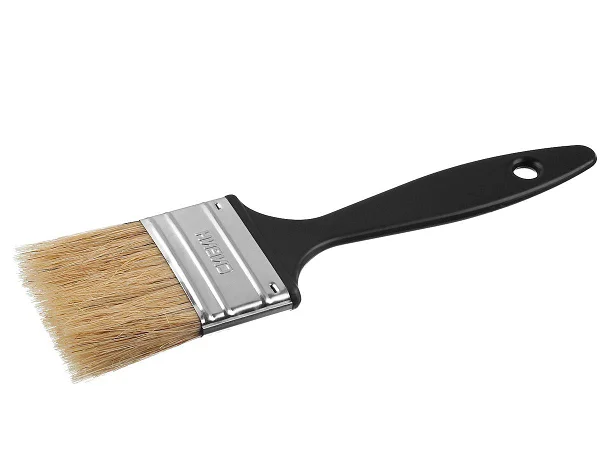 Кисть плоская СИБИН, пласт. ручка, светлая смеш..щетина 75мм /01008-075