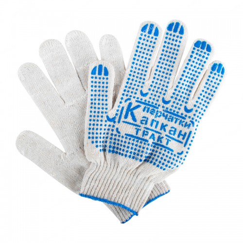 Перчатки ХБ 5-и нитка 7,5кл. профи Капкан /19345/19405/21766
