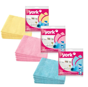 Салфетка для уборки дома YORK перфорированная 34*35 см 6шт/2004
