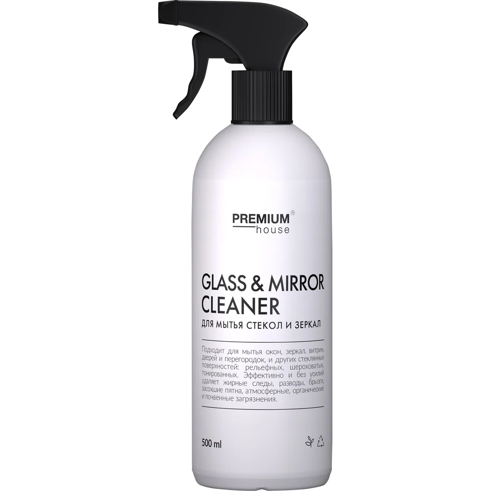 Средство для стекол и зеркал Premium House 0,5л/00049